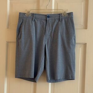 RVCA Men's Blue Flat Front Shorts